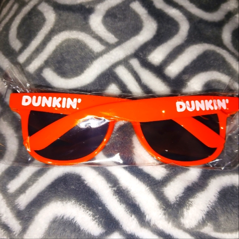 New, wrapped ORANGE DUNKIN' SUNGLASSES